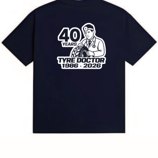 Tyre Doctor 40th Anniversary T-shirt